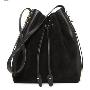 Luana Italy Cecilia leather drawstring bag